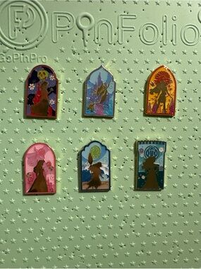 Loungefly Disney Princess Archway Silhouette Blind Box Pin Complete Set Of 6
